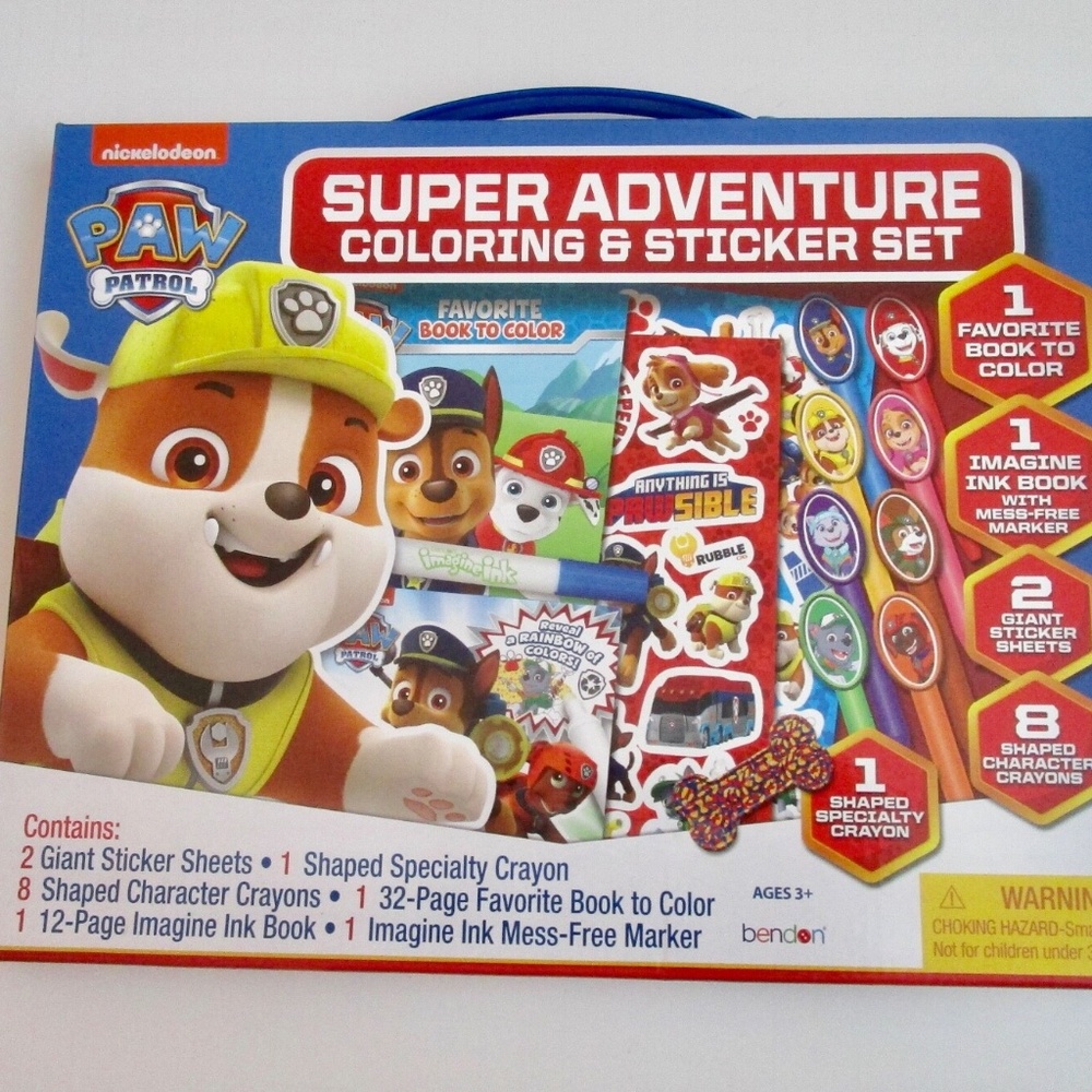 Nickelodeon Paw Patrol Super Adventure Coloring Sticker Activity Set